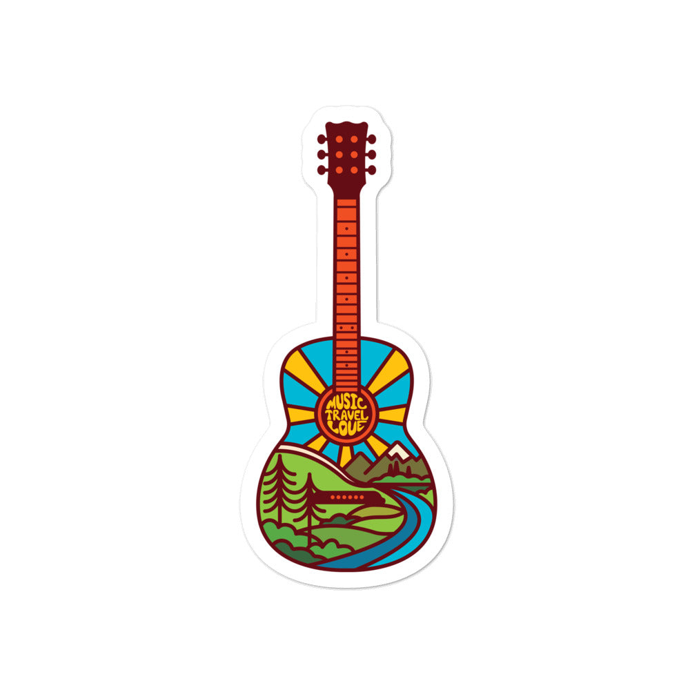 Nature Guitar Sticker
